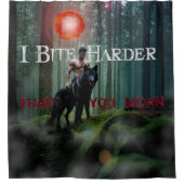 スリップリージョーのような神秘的なハロウィンの雰囲気 シャワーカーテン (正面)