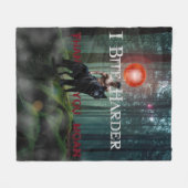 スリップリージョーのような神秘的なハロウィンの雰囲気 フリースブランケット (正面(横))