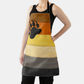 スリップリージョーのクマプライド旗の木製床テクスチャ エプロン (インサイチュ)