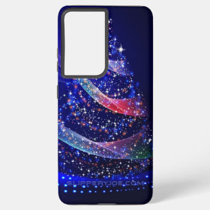 スリップリージョーのクリスマスツリー デジタル 半透明な赤 SAMSUNG GALAXY S21+ケース
