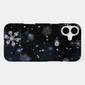 スリップリージョーのクリスマス　冬の魔法のような平和的な雰囲気 iPhoneケース (裏面横)