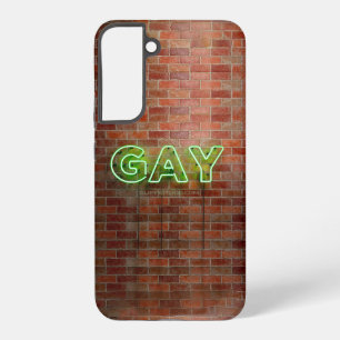 スリップリージョーのゲイ ネオンサイン 明るく鮮やか SAMSUNG GALAXY S22+ケース