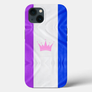 スリップリージョーのドラッグカルチャープライドフラグパープルスピリット iPhone 13ケース