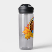 スリップリージョーのハッピーターキーデー秋の落ち葉七面鳥 ウォーターボトル (正面)