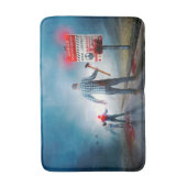 スリップリージョーのハッピー ハロウィン 目が光るゾンビ バスマット (正面縦)