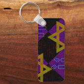 スリップリージョーのハヌカ祭をテーマにした画像は黄金色の黄色 キーホルダー (正面)