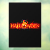 スリップリージョーのハロウィン巨大な炎の文字のカ ウィンドウサイン (シート3)