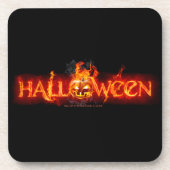 スリップリージョーのハロウィン巨大な炎の文字のカ コースター (正面)