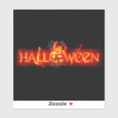 スリップリージョーのハロウィン巨大な炎の文字のカ シール (シート)