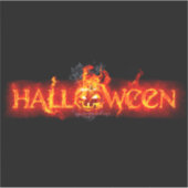 スリップリージョーのハロウィン巨大な炎の文字のカ シール (正面)