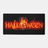 スリップリージョーのハロウィン巨大な炎の文字のカ デスクマット (正面)