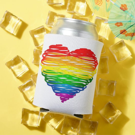 スリップリージョーのプライドが書き殴ったハート型の落書き 缶クーラー (インサイチュ 夏)