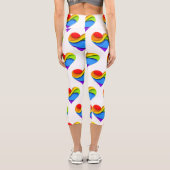 スリップリージョーのプライドハート曲線 3D立体 カプリレギンス (裏面)