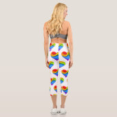 スリップリージョーのプライドハート曲線 3D立体 カプリレギンス (裏面)