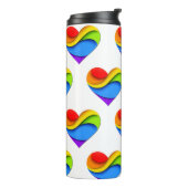 スリップリージョーのプライドハート曲線 3D立体 タンブラー (回転左)