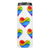 スリップリージョーのプライドハート曲線 3D立体 タンブラー (裏面)