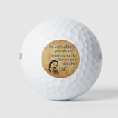 スリップリージョーのプリンセスが面白く歩く1950年代のヴィンテージ ゴルフボール (正面)