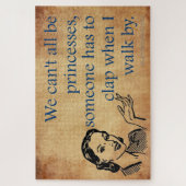 スリップリージョーのプリンセスが面白く歩く1950年代のヴィンテージ ジグソーパズル (縦)