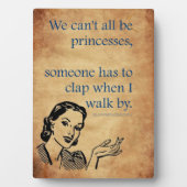 スリップリージョーのプリンセスが面白く歩く1950年代のヴィンテージ フォトプラーク (正面)