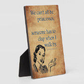 スリップリージョーのプリンセスが面白く歩く1950年代のヴィンテージ フォトプラーク (側面)