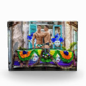 スリップリージョーのマーディグラ・マスク ビーズ デコレーションズ フォトブロック (正面)