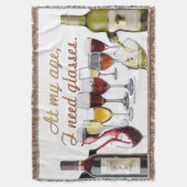 スリップリージョーのワイングラス 熟成させたブドウのワインp スローブランケット (正面縦)