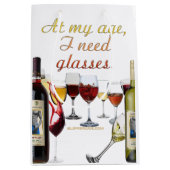 スリップリージョーのワイングラス 熟成させたブドウのワインp ミディアムペーパーバッグ (正面)