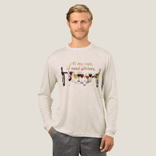 スリップリージョーのワイン飲料食器の生意気な駒 赤白 トライブレンドTシャツ