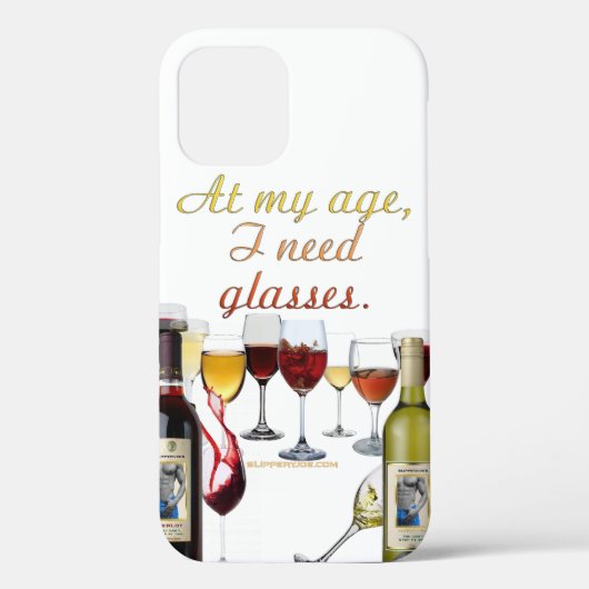 スリップリージョーのワイン飲料食器の生意気な駒 赤白 Case-Mate iPhoneケース (裏面)