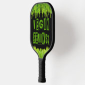 スリップリージョーのヴィーガン フェミニスト 草の言葉 ブロックレター ピックルボールラケット (左)