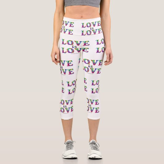 スリップリージョーの愛は愛がしたたり落ちる 溶けていくダイナミックな様子 カプリレギンス (正面)