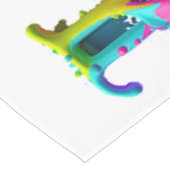 スリップリージョーの愛は愛がしたたり落ちる 溶けていくダイナミックな様子 テーブルクロス (アングル)