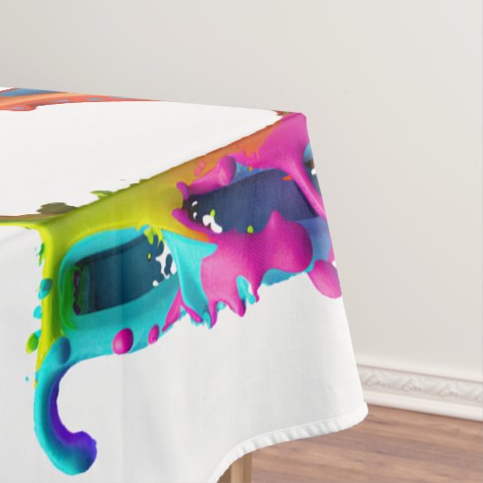 スリップリージョーの愛は愛がしたたり落ちる 溶けていくダイナミックな様子 テーブルクロス (インサイチュ)