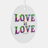 スリップリージョーの愛は愛がしたたり落ちる 溶けていくダイナミックな様子 メタルオーナメント (正面右)