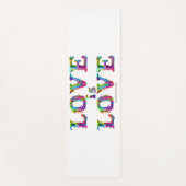 スリップリージョーの愛は愛がしたたり落ちる 溶けていくダイナミックな様子 ヨガマット (正面)