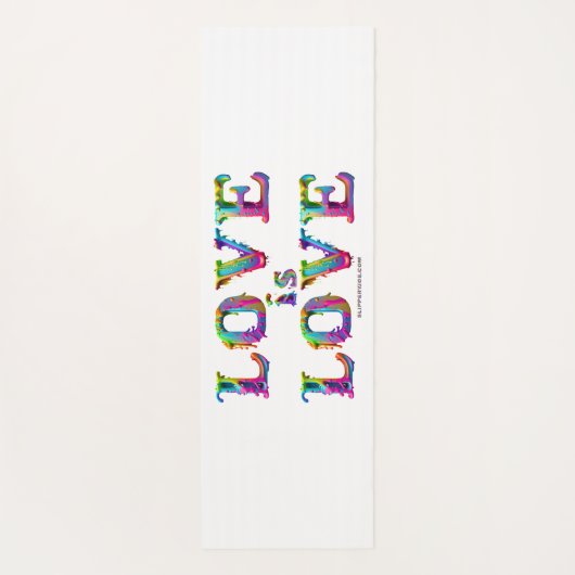 スリップリージョーの愛は愛がしたたり落ちる 溶けていくダイナミックな様子 ヨガマット (裏面)