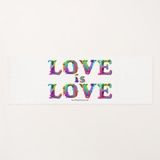 スリップリージョーの愛は愛がしたたり落ちる 溶けていくダイナミックな様子 ヨガマット (正面(横))