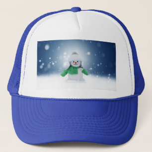 スリップリージョーの愛らしいクリスマスの雪だるまキャラクター キャップ