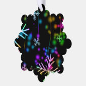 スリップリージョーの活気あるクリスマスの雰囲気 オーナメントカード (左)