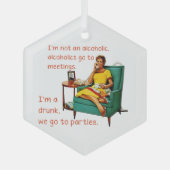 スリップリージョーの社交パーティ ヴィンテージ女性 ガラスオーナメント (正面)