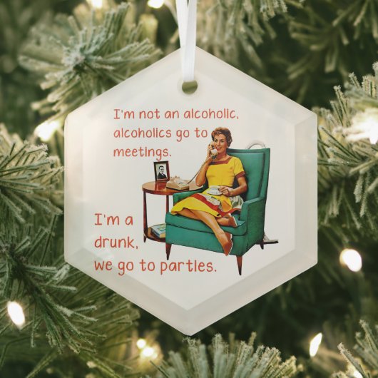 スリップリージョーの社交パーティ ヴィンテージ女性 ガラスオーナメント (インサイチュ)