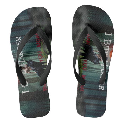 スリップリージョーの神秘的なハロウィン風の雰囲気 ビーチサンダル (フットベッド)