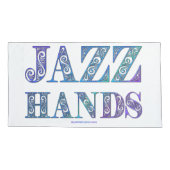 スリップリージョーの芸術的なジャズハンドの鮮やかな色彩 枕カバー (裏面)