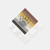 スリップリージョーの芸術的なベアウッドのゲイギフト ベアブラザーフッド 縁ありカクテルナプキン (角)