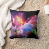 スリップリージョーの雲の芸術作品 抽象的で鮮やかなサُرレ クッション (ブランケット)