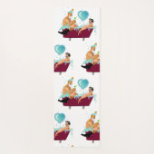 スリップリージョーの2人のゲイの男性は漫画の風呂の石鹸が好き ヨガマット (裏面)