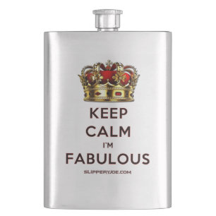 スリップリージョーのKeep Calm ファビュラス ゴールデンクラウン レッド フラスク