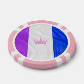 スリップリージョー ドラッグプライド フラグ パープル ホワイト ブルー シーケン ポーカーチップ (シングル)