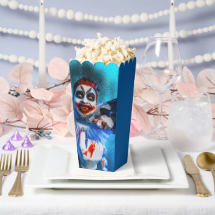 スリッペリージョーの脅威のピエロ Happy Halloween 赤い血のついたナイフ 邪悪な笑み  フェイバーボックス