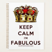 スリッペリージョーの落ち着いて素晴らしい光り輝く王冠 プランナー手帳 (正面)